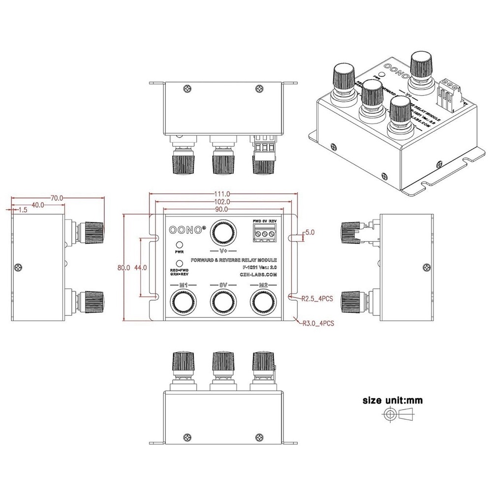 24V 50Amp Forward and Reverse Relay Module for Linear Motor/Actuator Read!! - Picture 4 of 6